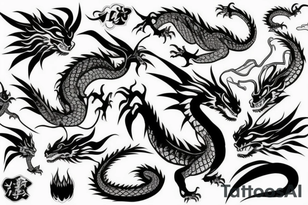 dragon tattoo idea