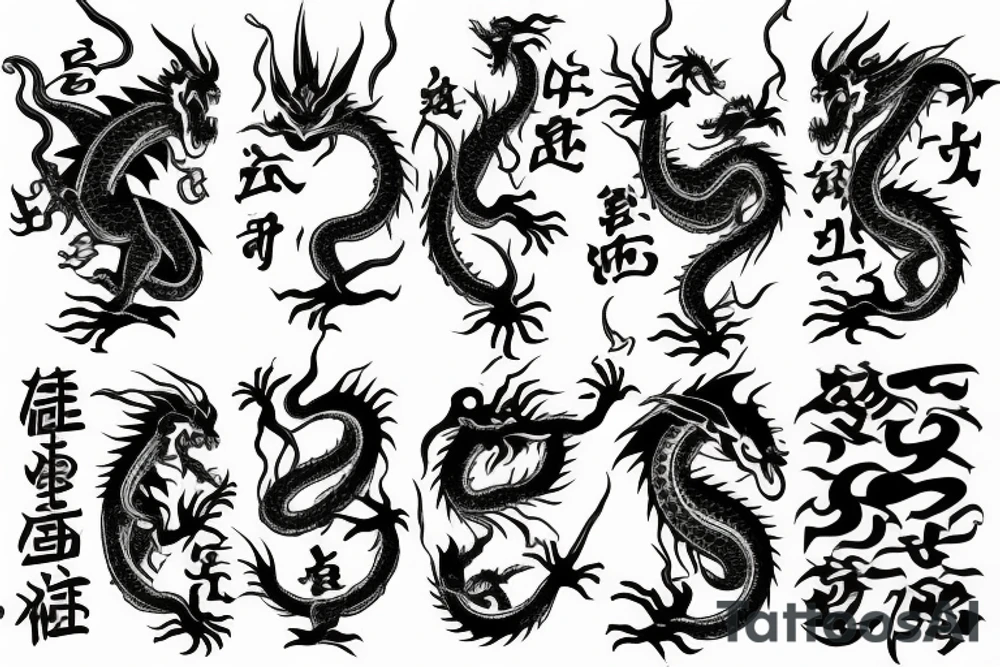 dragon tattoo idea