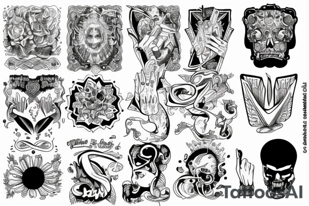 Pray, God tattoo idea