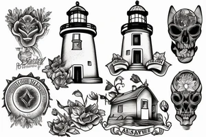 batanes lighthouse tattoo idea