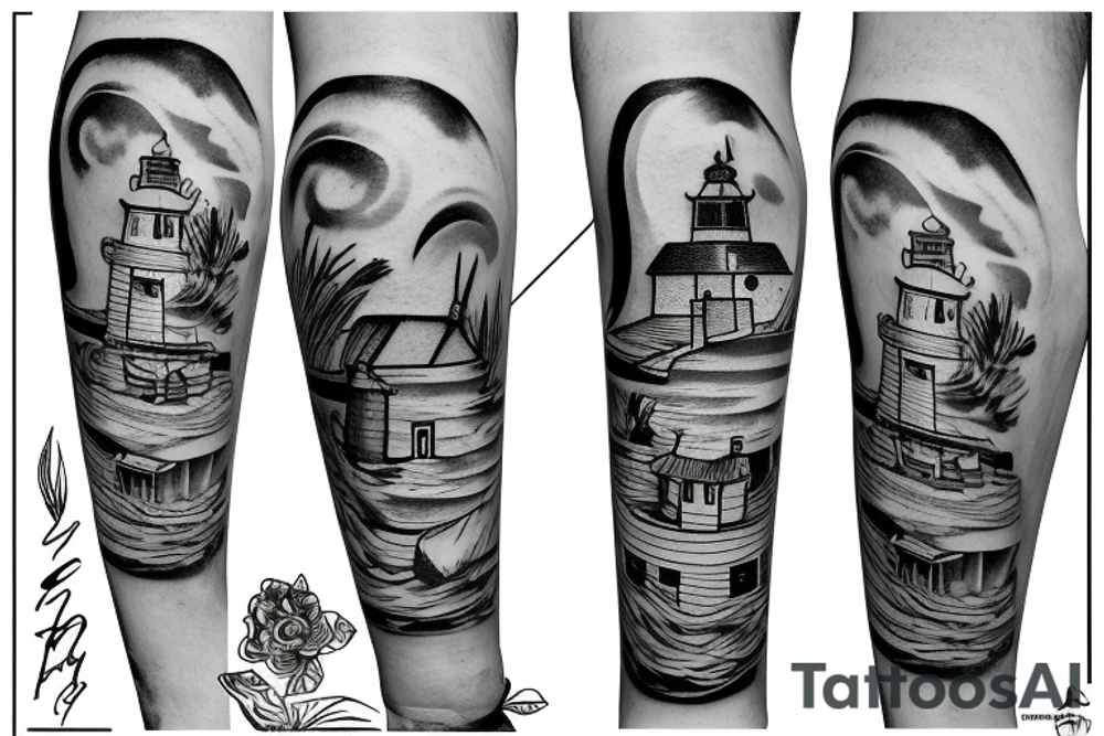 batanes lighthouse tattoo idea