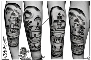 batanes lighthouse tattoo idea