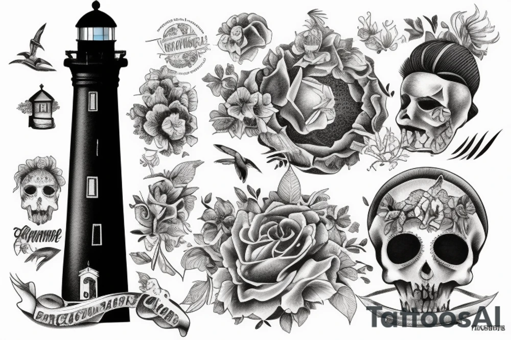 batanes lighthouse tattoo idea