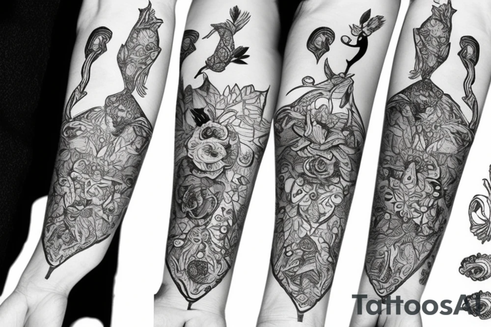 волшебные пионы tattoo idea