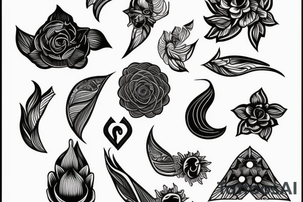 пионы tattoo idea