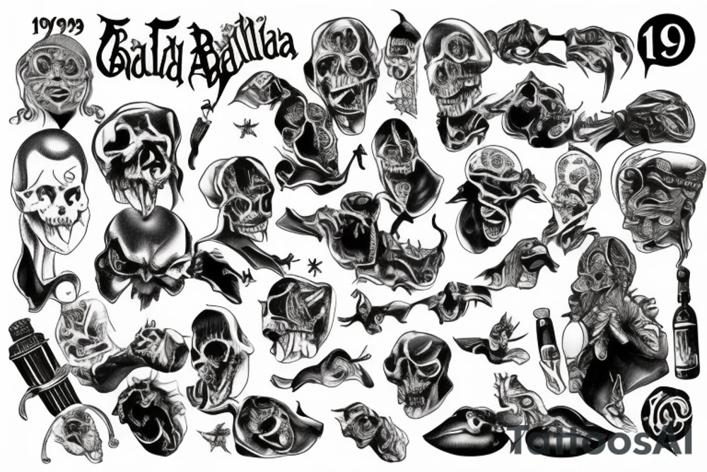 Badalona Evil 1999 tattoo idea