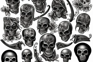 memento mori grim reaper tattoo idea