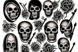 memento mori grim reaper tattoo idea