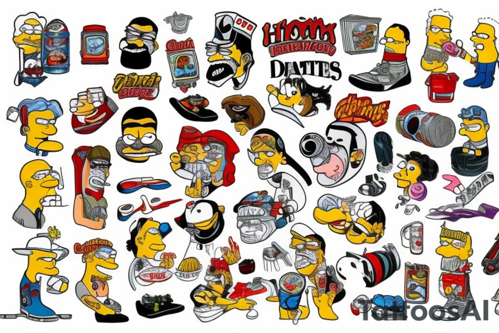 Homer tattoo idea