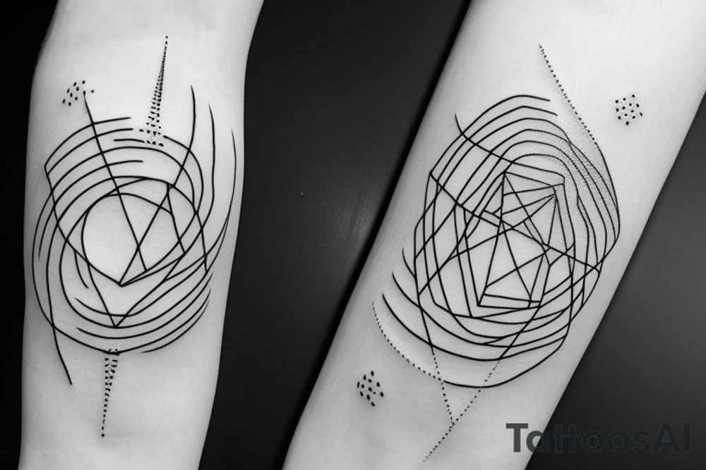 Cardinality of the continuum or axiom of infinity turned into a minimal fine line tattoo tattoo idea