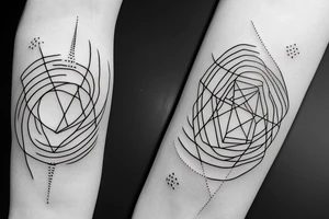 Cardinality of the continuum or axiom of infinity turned into a minimal fine line tattoo tattoo idea