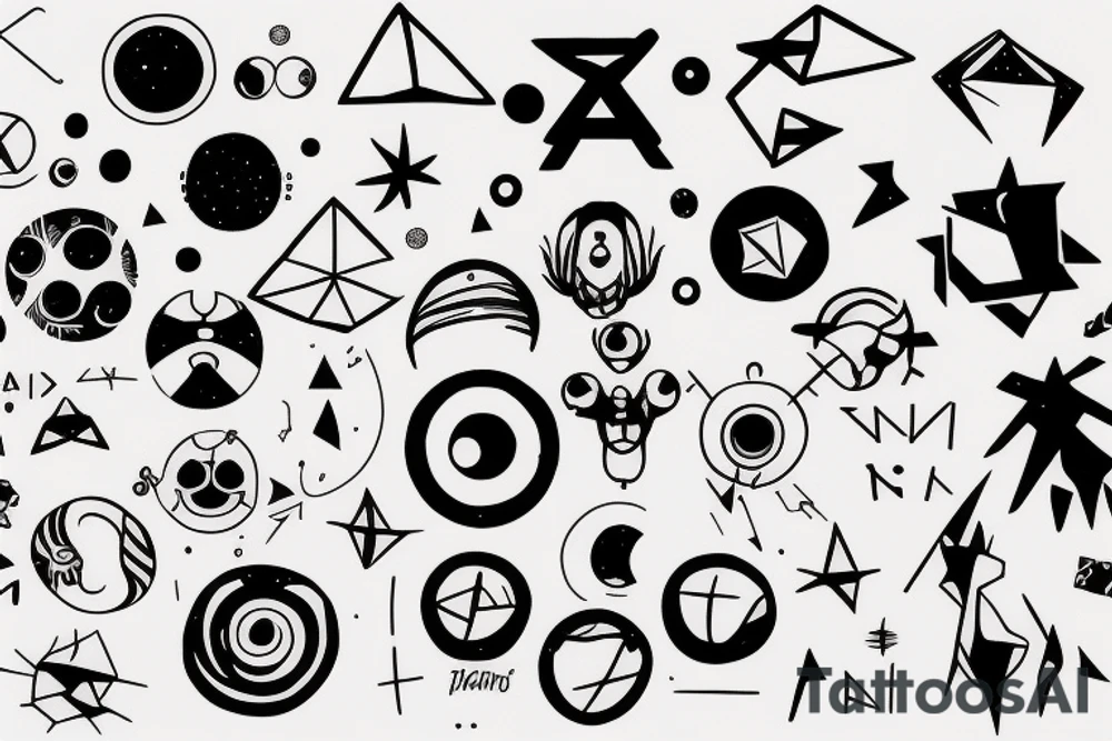 axiom of infinity turned into a minimal fine line tattoo tattoo idea