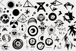axiom of infinity turned into a minimal fine line tattoo tattoo idea