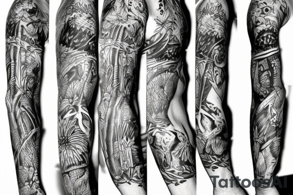 far cry 3 sleeve style but without animals tattoo idea