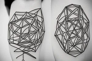 axiom of infinity written out turned into a minimal fine line tattoo tattoo idea