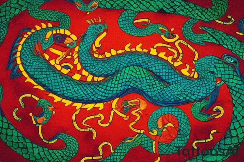 Quetzalcoatl (/ˌkɛtsəlkoʊˈætəl/[3]) [pron 1] is a deity in Aztec culture and literature. Among the Aztecs, it was related to wind, Venus, Sun, merchants, arts, crafts, knowledge, and learning. It was also the patron god of the Aztec priesthood. tattoo idea