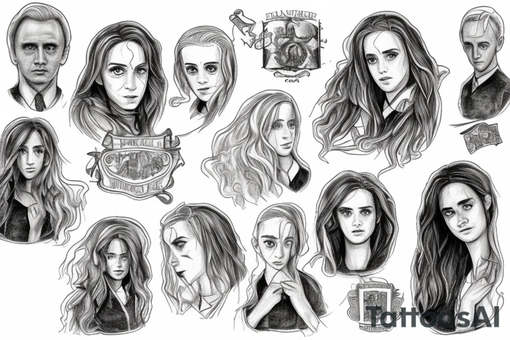 Hermione Granger and Drako Malfoy tattoo idea