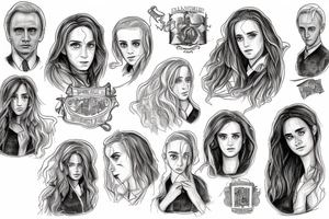 Hermione Granger and Drako Malfoy tattoo idea