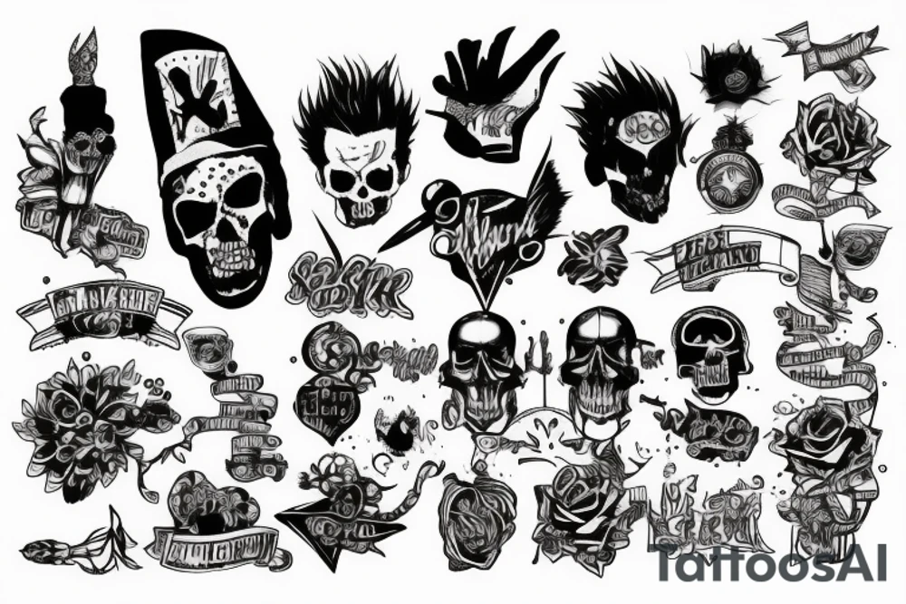 Punk rock tattoo idea