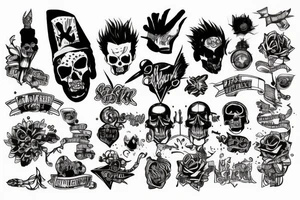 Punk rock tattoo idea
