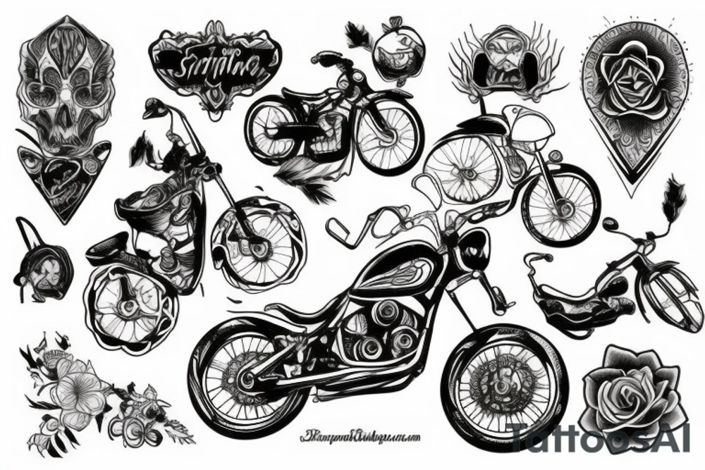 Bike tattoo idea