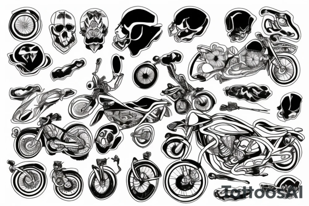 Bike tattoo idea