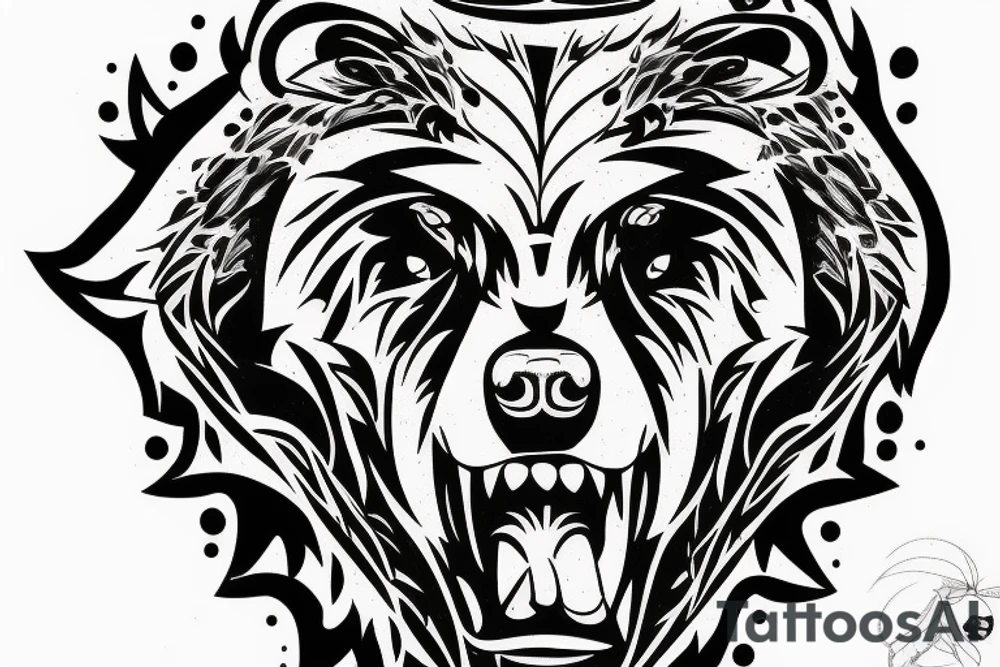 Angry Bear tattoo idea