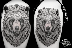 Angry Bear tattoo idea