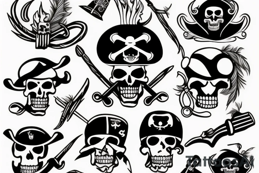 pirate tattoo idea
