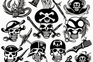 pirate tattoo idea