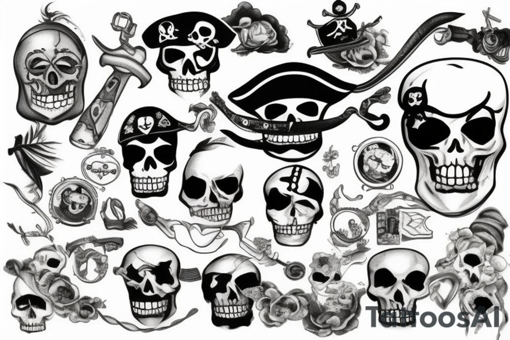 real fat pirate tattoo idea