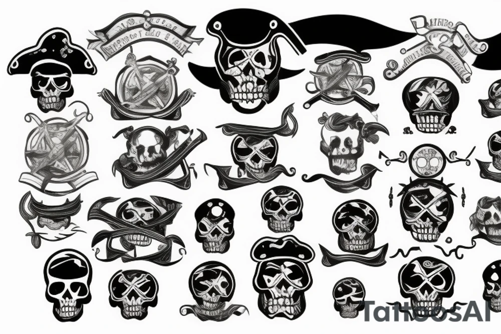 fat pirate tattoo idea