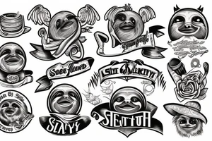 Sloth tattoo idea