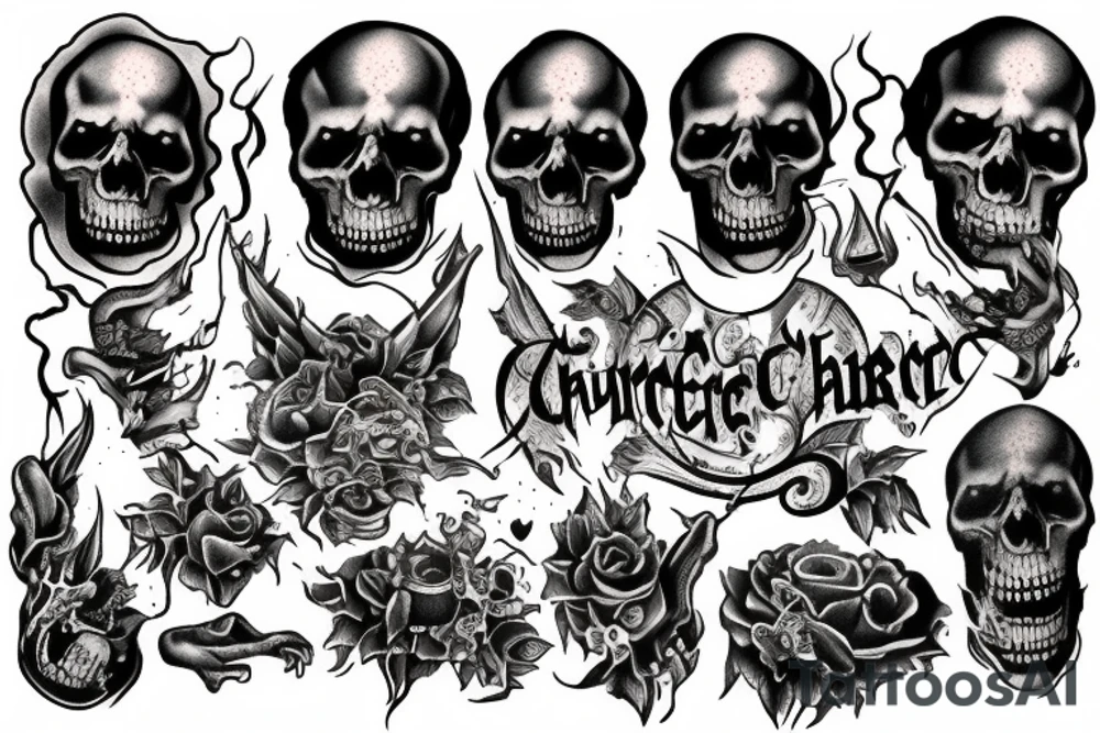 Church in hell tattoo idea