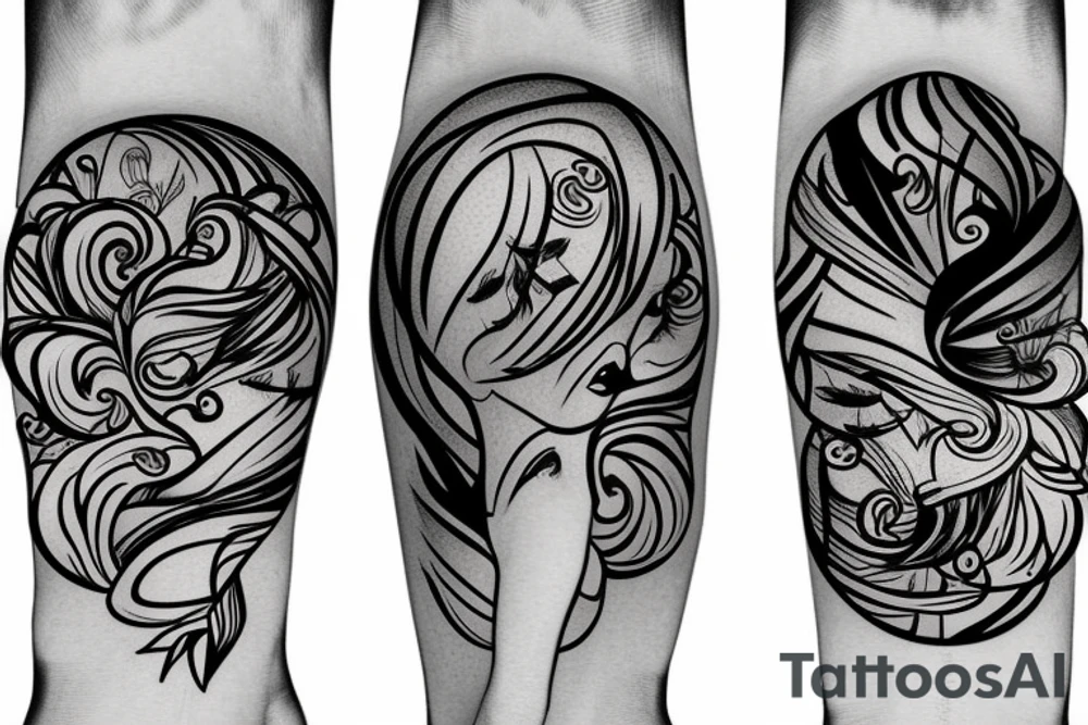 Горы в снегу tattoo idea