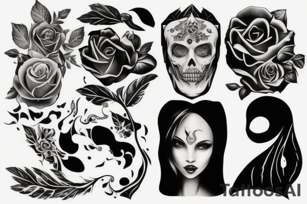Горы в снегу tattoo idea