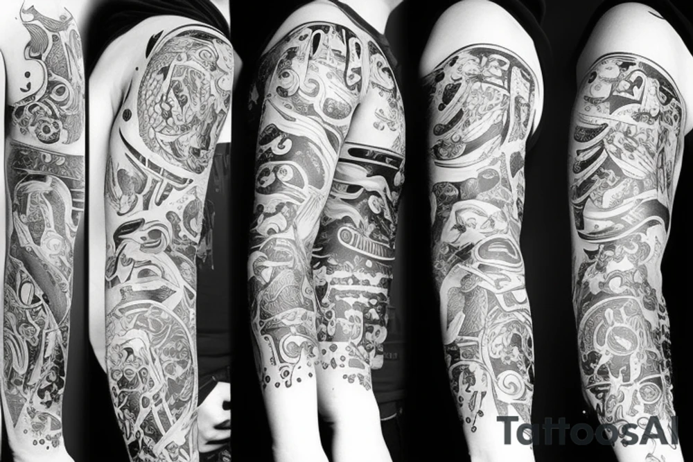 Горы в снегу tattoo idea