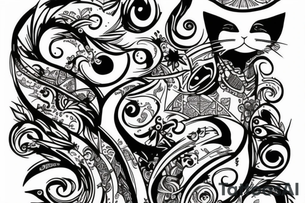 cat tattoo tattoo idea