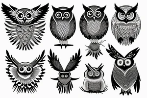 a owl tattoo idea