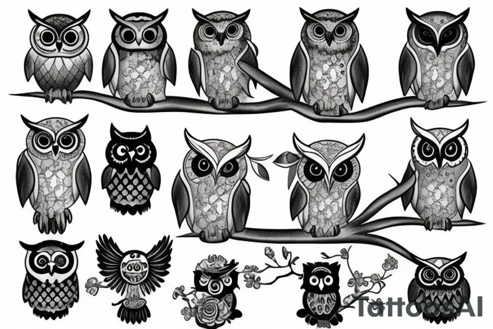 a owl tattoo idea