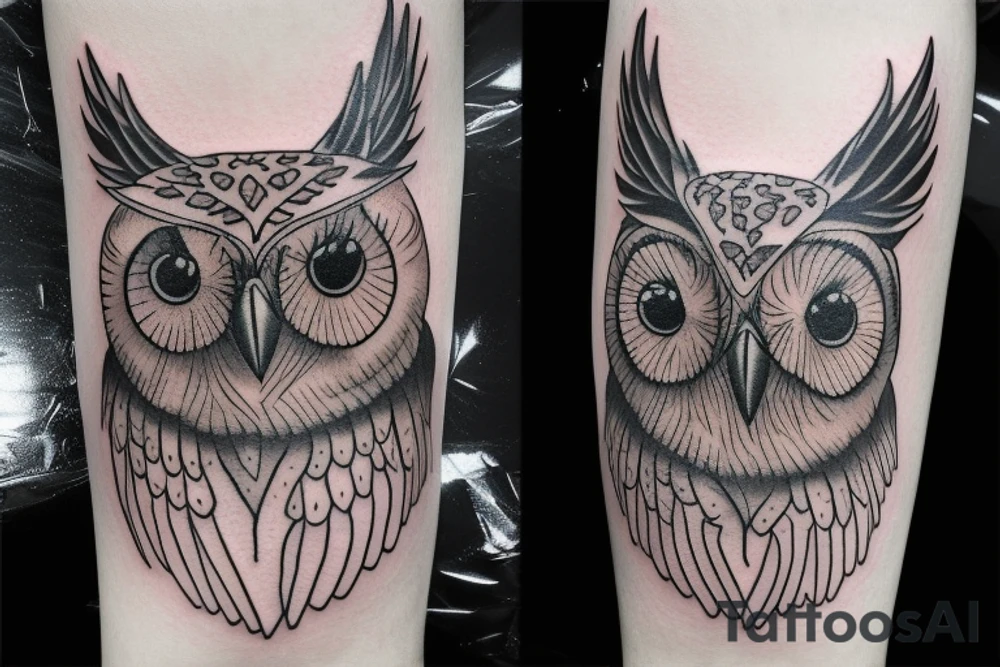 a owl tattoo idea
