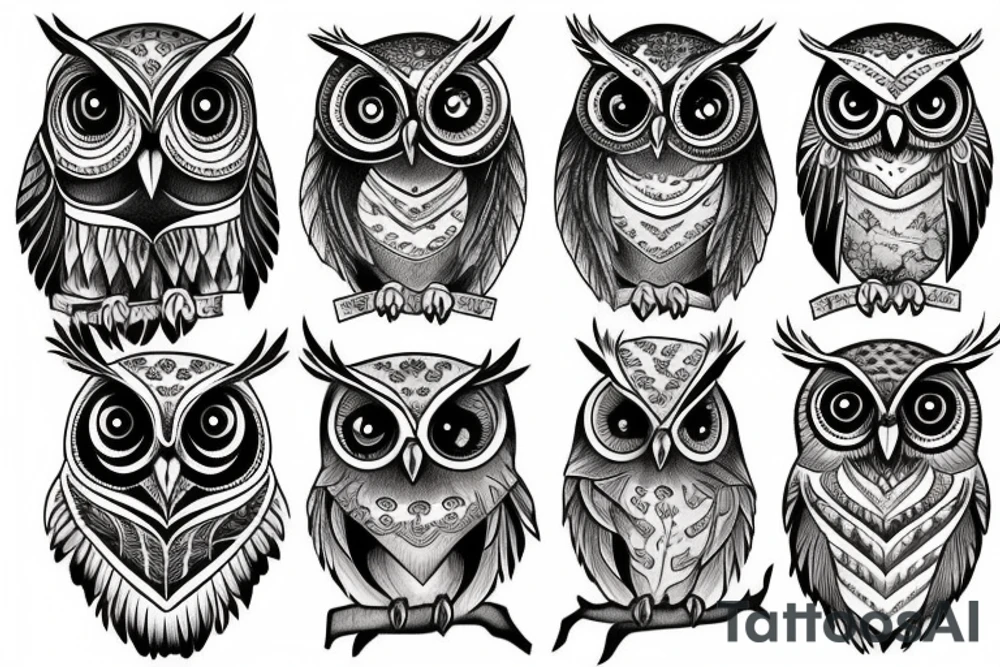 a owl tattoo idea