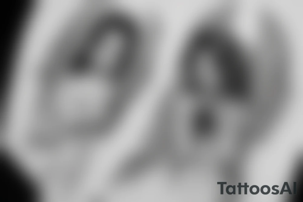 drawing angel with tears tattoo idea