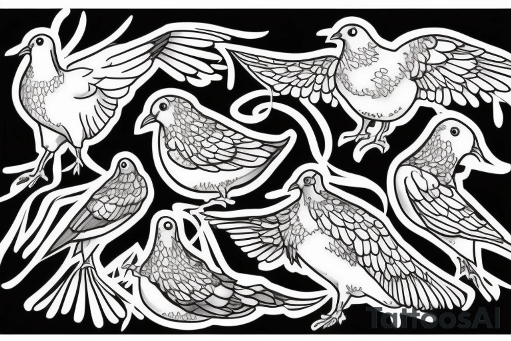 pigeon tattoo idea