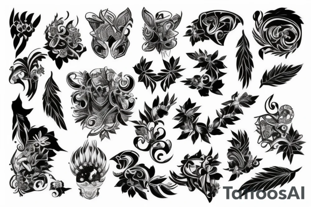 full back tattoo idea