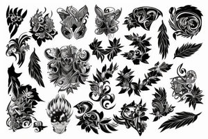 full back tattoo idea