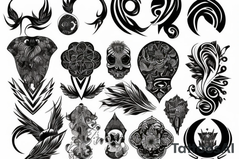 full back tattoo idea