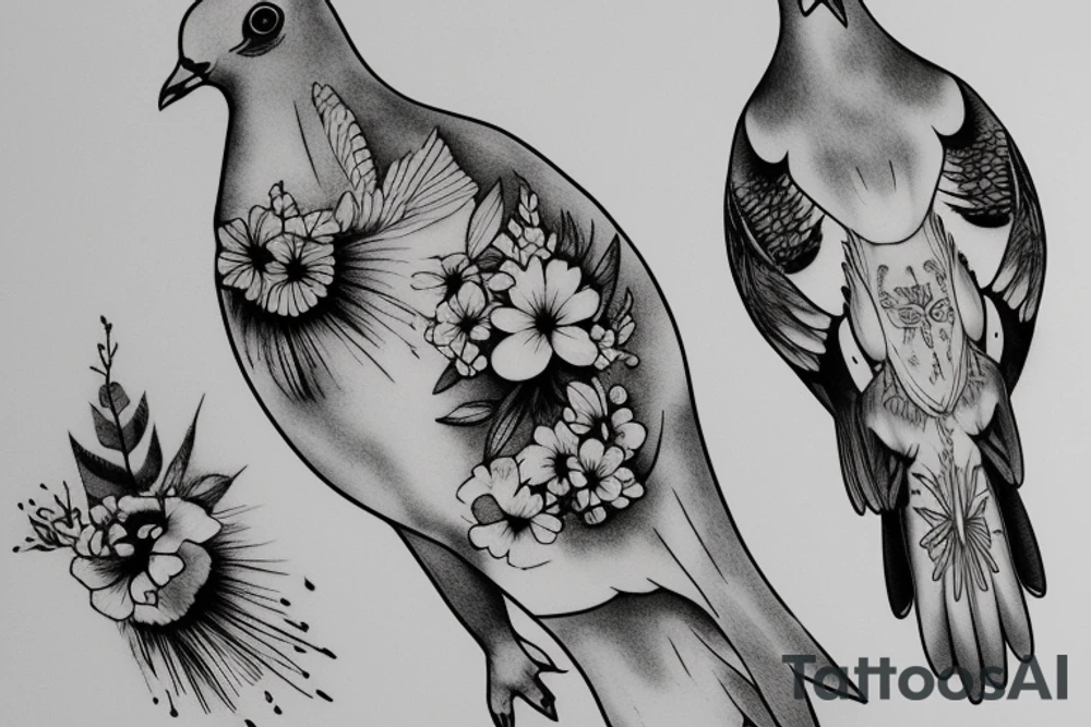 Pigeon made a baby tattoo idea