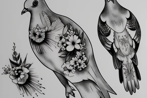 Pigeon made a baby tattoo idea