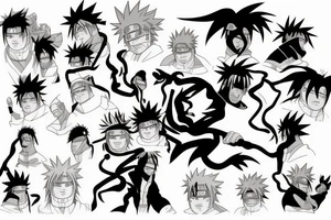 Naruto and Kurama tattoo idea